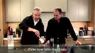 aerolatte  milk frother makes three layer caffè latte macchiato [upl. by Saphra782]