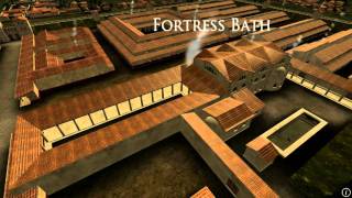 Animation of ancient Roman Fort in Caerleon Wales [upl. by Ialohcin]