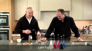 How to make a frappé coffee using an aerolatte milk frother [upl. by Alyahs]