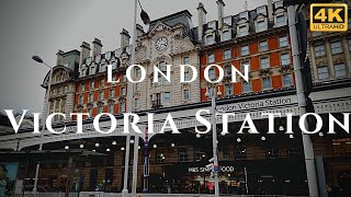 London Victoria Station Walk Through England 4K [upl. by Salis]