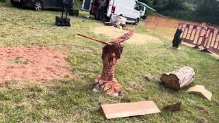 A fabulous range of wooden sculpture at Caerleon festival 2024 [upl. by Naesar250]