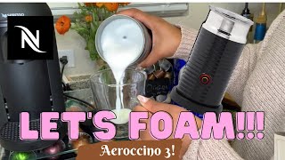 How To Foam Milk With Aeroccino 3 Make Coffee With Foam Tips amp Tricks  Easy Foamed Latte Recipe [upl. by Lamahj]