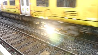 Merseyrail 507 009 making arcs at Birkdale station [upl. by Sylvia288]