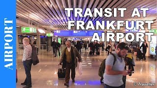 TRANSIT WALK AT FRANKFURT Airport FRA Terminal 1  Connection Flight Transfer Arriving amp Departing [upl. by Remot]