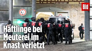 Gefängnismeuterei Polizei stürmt Knast in Thüringen  JVA Untermaßfeld [upl. by Eiramrebma696]